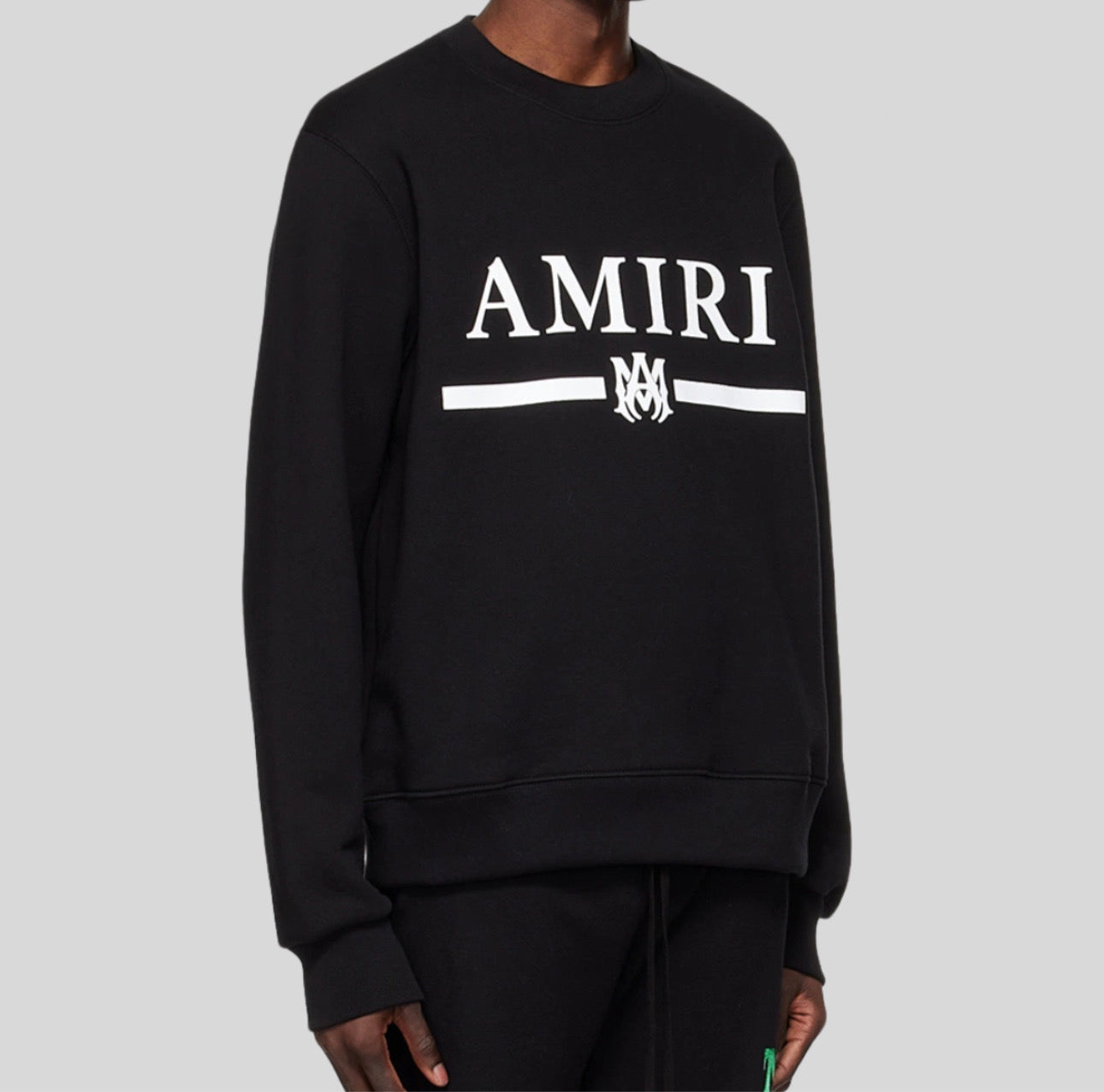 Amiri Black Cotton Sweatshirt