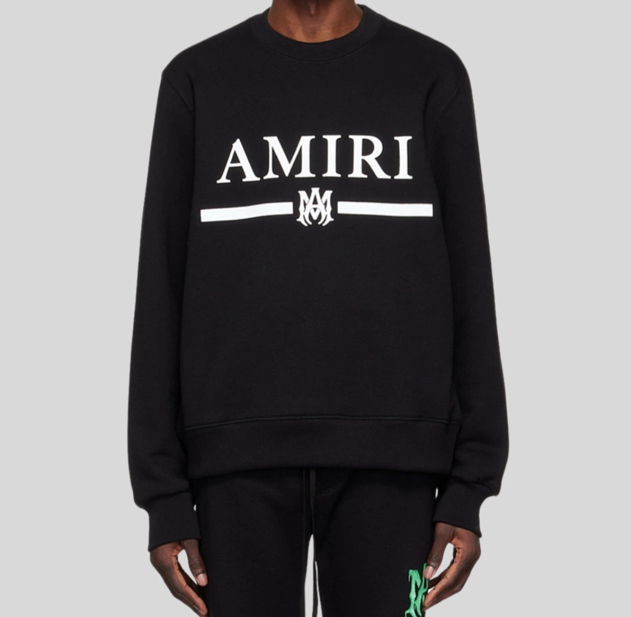 Amiri Black Cotton Sweatshirt